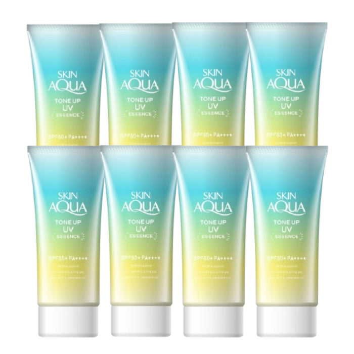 Wholesale Rohto Mentholatum - Skin Aqua Tone Up UV Essence Green SPF50+ PA++++ - 80g 8ea Set | Carsha