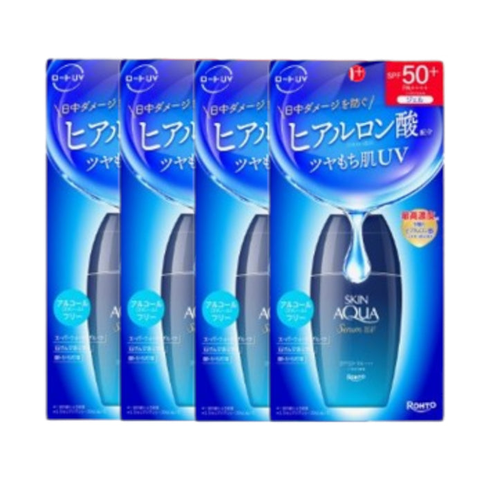 Wholesale Rohto Mentholatum - Skin Aqua Hyaluronic Serum UV SPF50+ PA++++ - 70g - White 4ea Set | Carsha