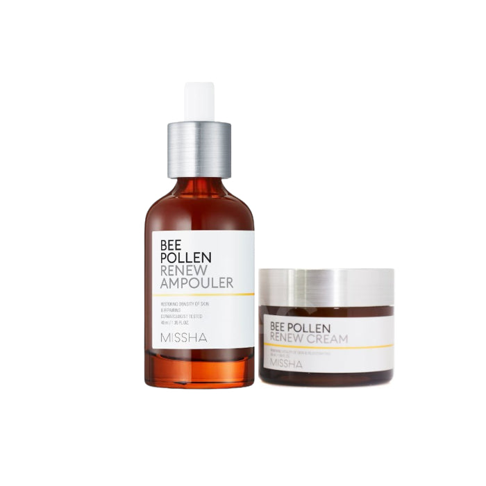 Wholesale MISSHA - Bee Pollen Renew Ampouler - 40ml 1ea + Cream - 50ml 1ea Set | Carsha