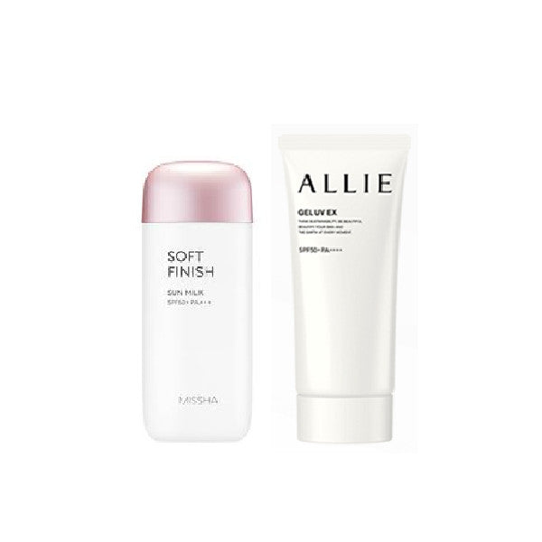 Wholesale Missha Soft Finish Sun Milk X Kanebo Hero Sunscreen Set B | Carsha