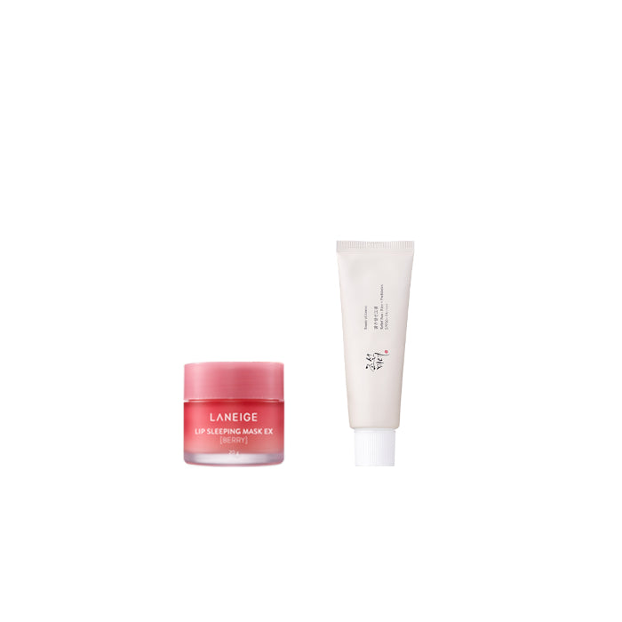 BEAUTY OF JOSEON - Relief Sun : Rice + Probiotic SPF50+ PA++++ - 50ml(1ea) + LANEIGE - Lip Sleeping Mask EX - 20g - Berry...