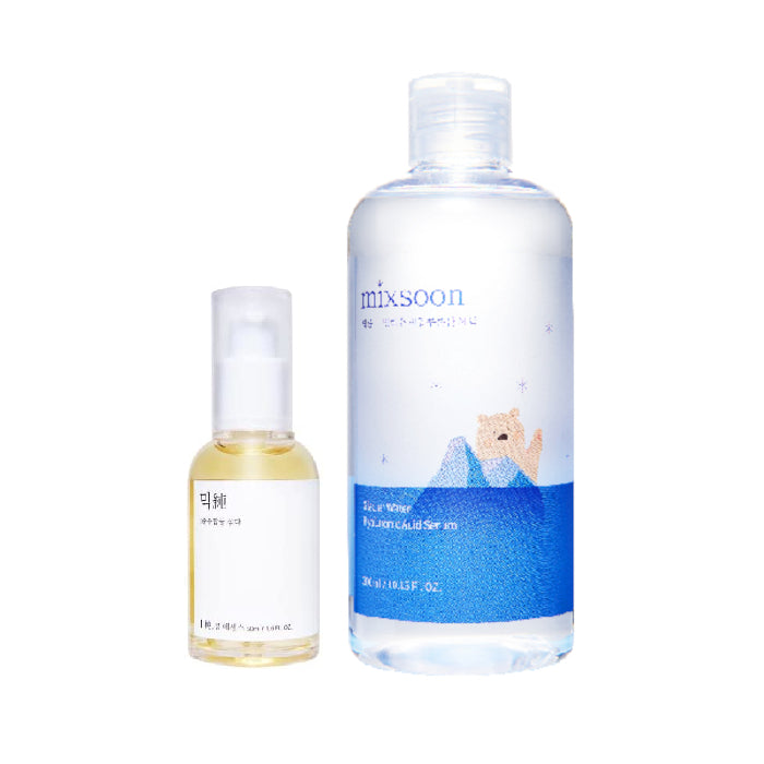 Wholesale mixsoon - Bean Essence - 50ml 1ea + Glacier Water Hyaluronic Acid Serum - 300ml 1ea Set | Carsha