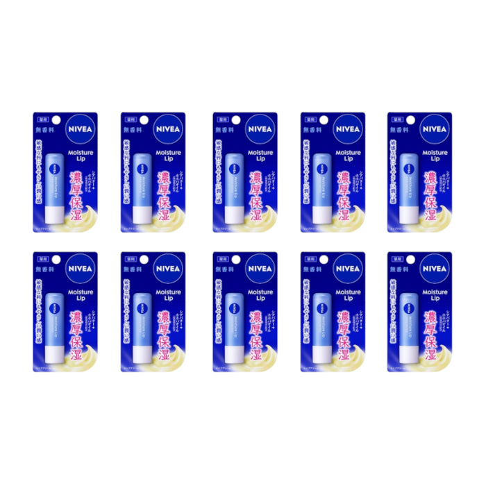 Wholesale NIVEA Japan - Moisture Lip Unscented - 3.9g 10ea | Carsha