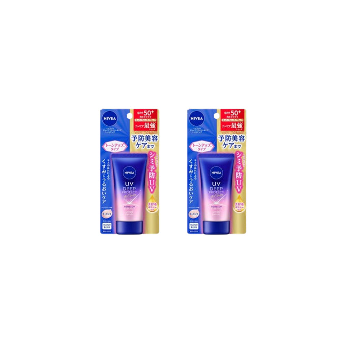 Wholesale NIVEA Japan - UV Deep Protect & Care Tone Up Essence SPF50+ PA++++ - 50g 2ea Set | Carsha