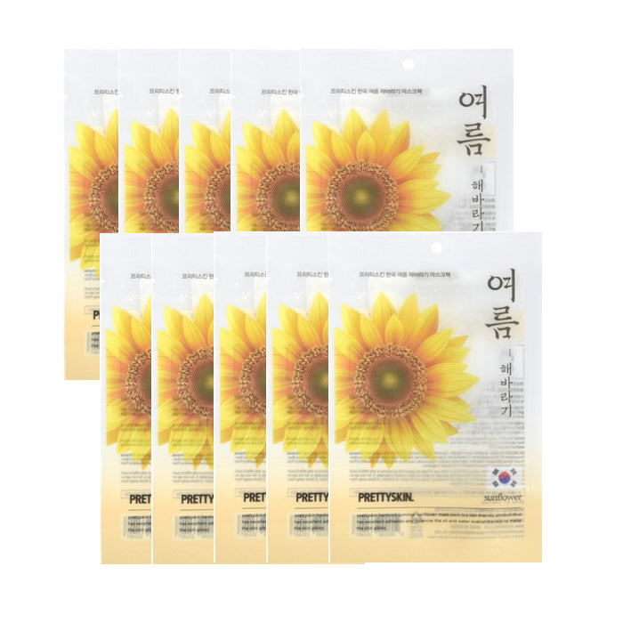Wholesale PRETTYSKIN - Hankook Summer Mask Pack - Sunflower - 10pcs Set | Carsha