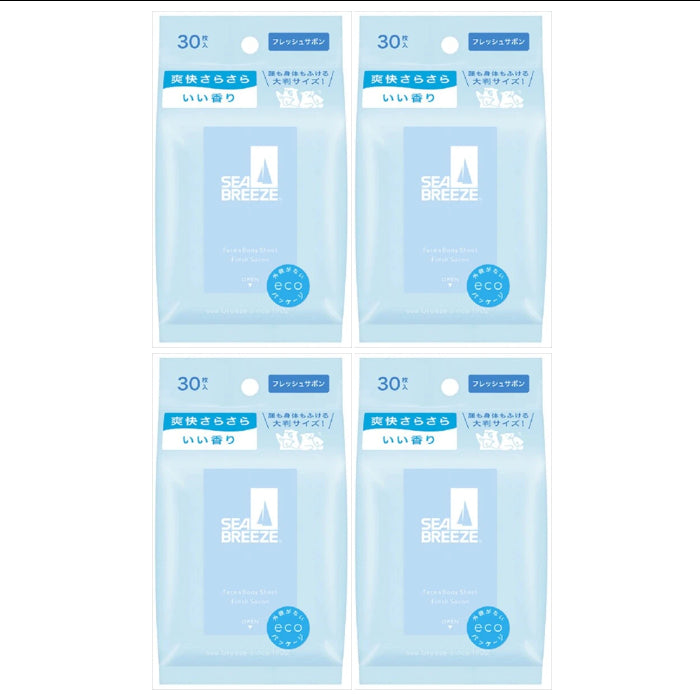 Wholesale Shiseido - Sea Breeze Face & Body Ice Sheet - 30 sheets - Fresh Savon 4ea Set | Carsha