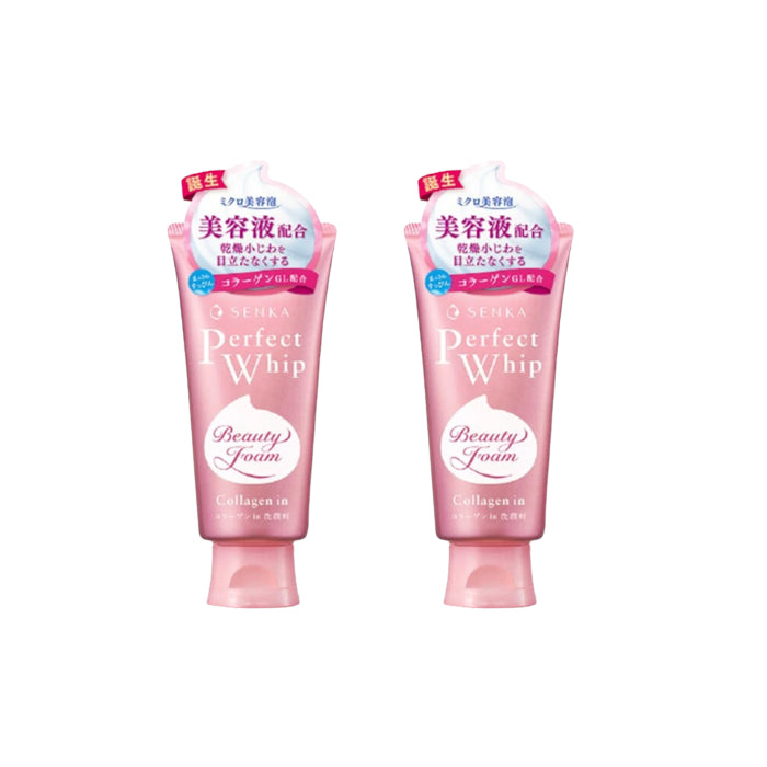 Wholesale Shiseido - Senka Perfect Whip Collagen in Washing Foam Cleanser 2023 Version - 120g 2ea Set | Carsha
