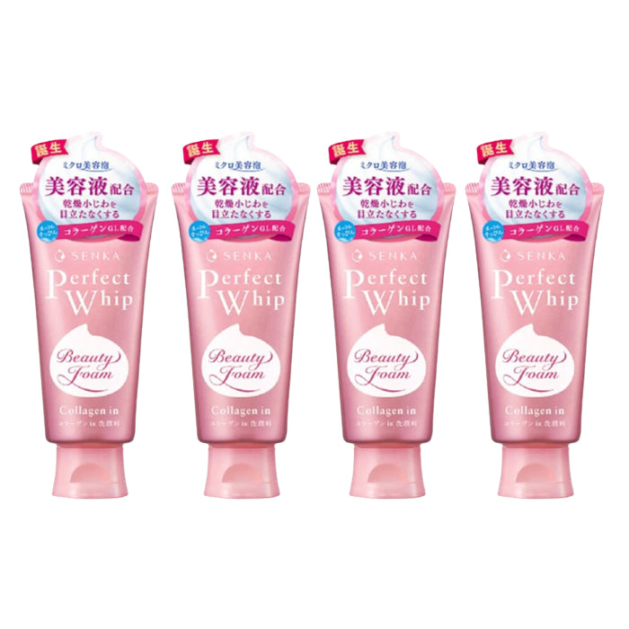 Wholesale Shiseido - Senka Perfect Whip Collagen in Washing Foam Cleanser 2023 Version - 120g 4ea Set | Carsha