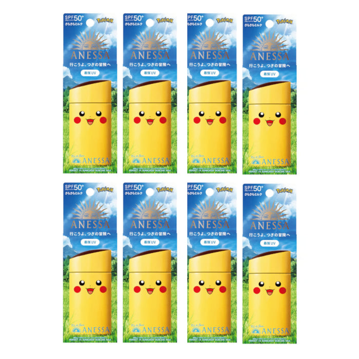 Wholesale Shiseido Anessa Perfect UV Sunscreen Skincare Milk SPF 50+ PA++++ - 60ml - Pikachu 8ea Set | Carsha