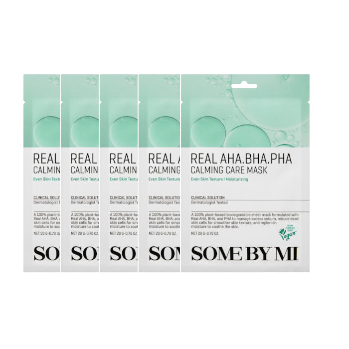 Wholesale SOME BY MI - Real AHA-BHA-PHA Calming Care Mask - 1pc 5ea Set | Carsha