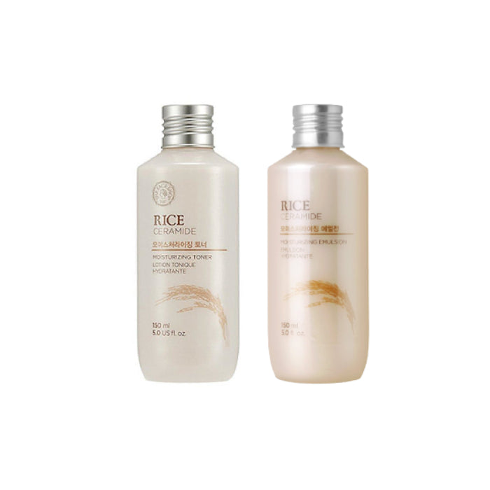 Wholesale THE FACE SHOP - Rice & Ceramide Moisturizing Toner + Emulsion Set | Carsha