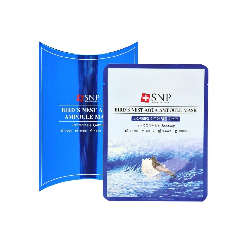 Wholesale SNP - Bird's Nest Aqua Ampoule Mask - 10pc | Carsha