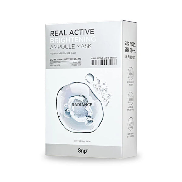 Wholesale SNP - Real Active Brightening Ampoule Mask - 10ea | Carsha