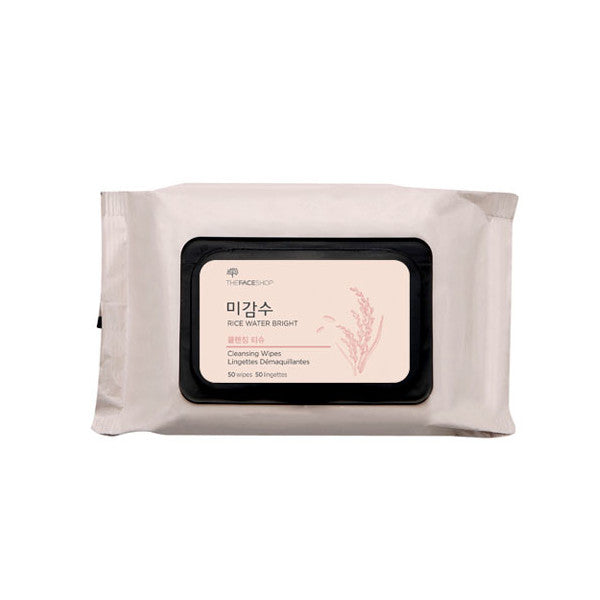 Wholesale DEAL THE FACE SHOP - Rice Water Bright Cleansing Facial Wipes - 50pc | Carsha