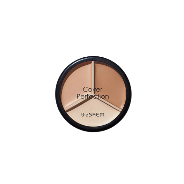 Wholesale The Saem - Cover Perfection Triple Pot Concealer - 4.5g*3 - 02 Contour Beige | Carsha