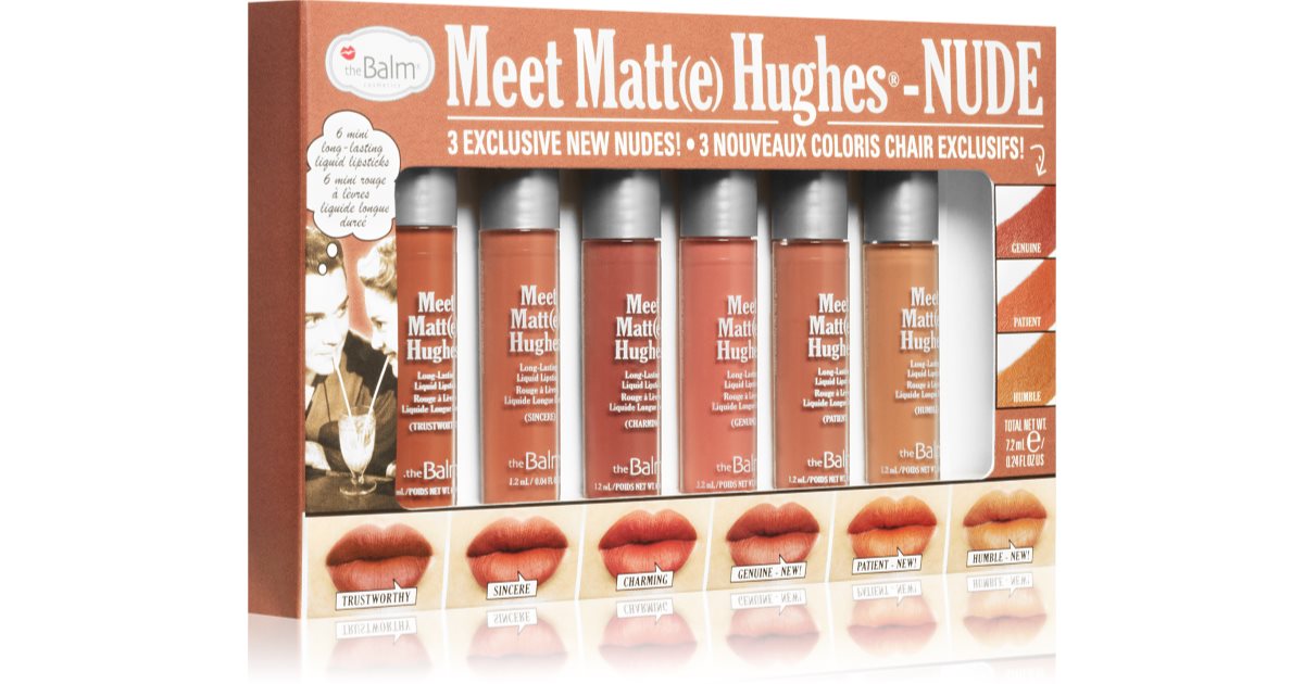 Set di 6 rossetti liquidi a lunga tenuta Meet Matte Hughes - Nude # 8