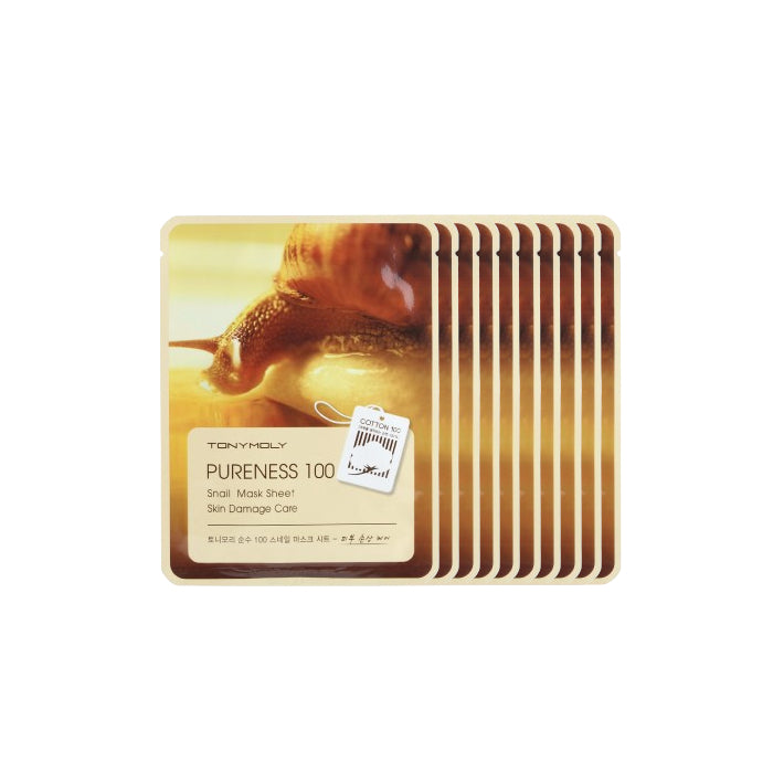 Wholesale TONYMOLY - Pureness 100 Mask Sheet - Snail 10ea Set | Carsha