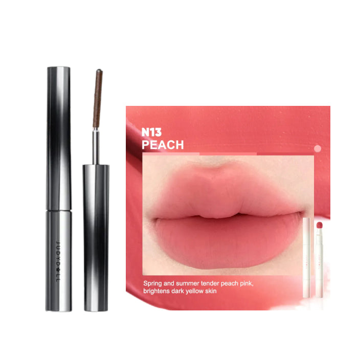 Wholesale Judydoll - 3D Curling Eyelash Iron Mascara Curly - 2g - 02 Brown 1ea + Cushion Lip Powder Cream - 1.8g - N13 Peach 1ea Set | Carsha