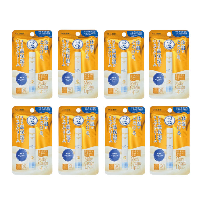 Wholesale Rohto Mentholatum - Melty Cream Lip SPF25/PA+++ - Fragrance Free 8ea Set | Carsha