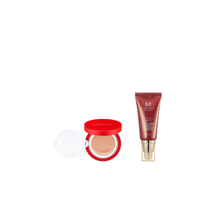 Wholesale MISSHA - M Perfect Cover BB Cream - 50ml - #23 Natural Beige X MISSHA - Velvet Finish Cushion SPF50+ PA+++ - 15g - 21 | Carsha