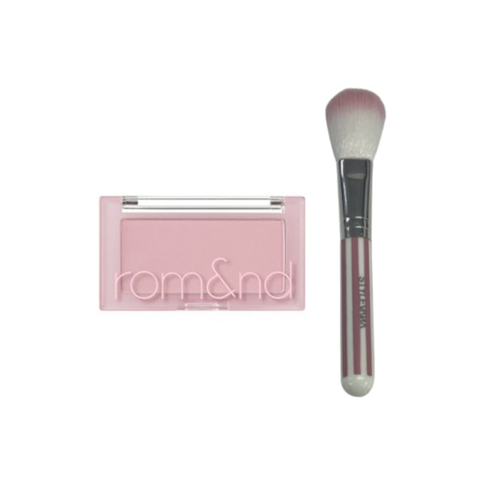 Wholesale Romand - Better Than Cheek Mutural Nude Series - 4g - N02 Vine Nude 1ea + MissLady - Cheek Brush - Pink and White 1ea Set | Carsha
