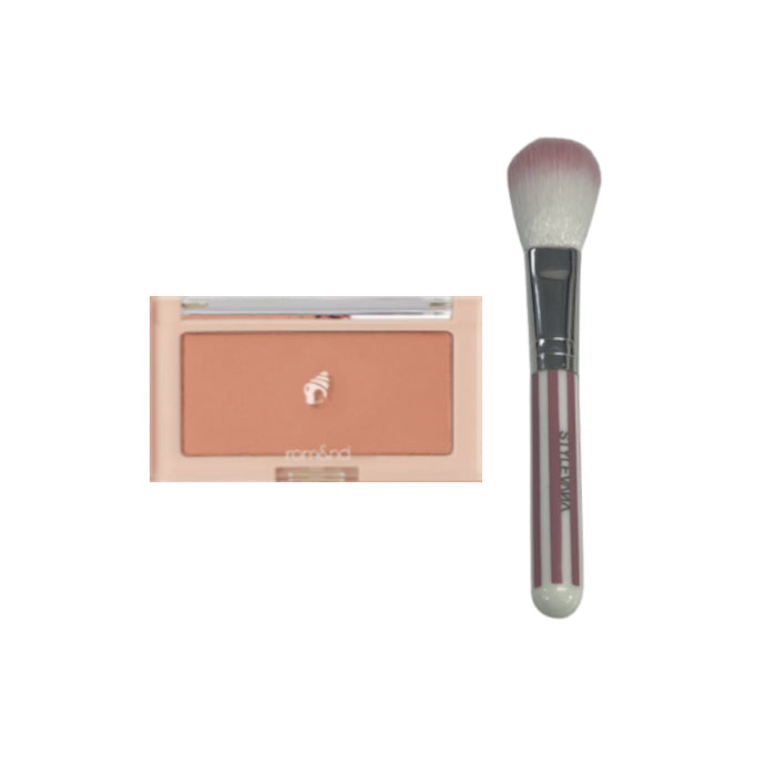 Wholesale Romand - Better Than Cheek 2022 New Version - 4g - C04 Pear Chip 1ea + MissLady - Cheek Brush - Pink and White 1ea Set | Carsha