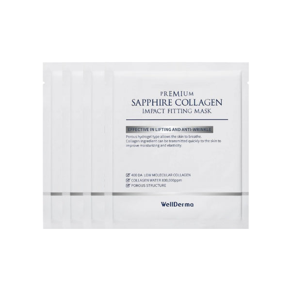 WELLDERMA - Collagen Impact Fitting Mask - 4pcs