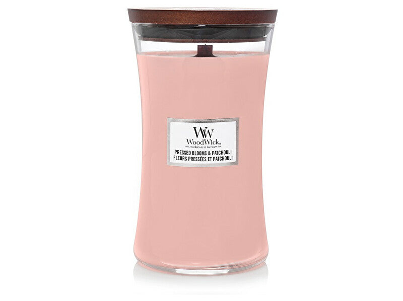 Woodwick Vaso candela profumato grande pressato Blooms & Patchouli 609,5 g