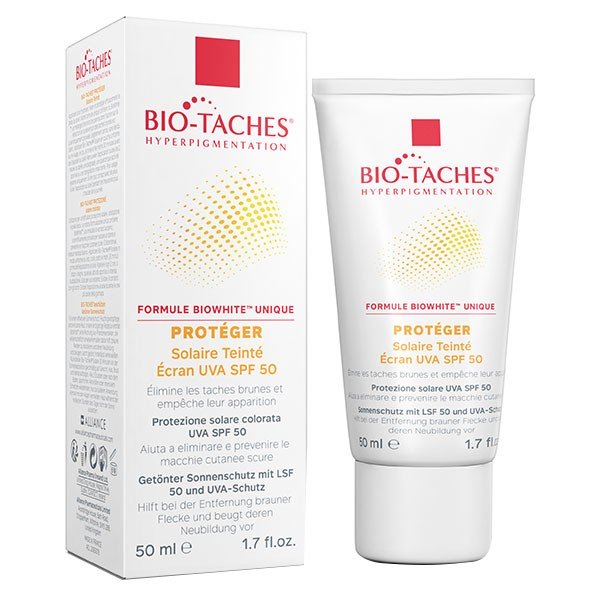 Alliance Bio taches Crema viso solare protettiva colorata spf50