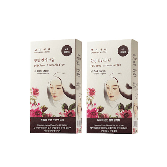 Wholesale Daeng gi Meo Ri- Medicinal Herb Hair Color - 120g - Dark Brown 2ea Set | Carsha