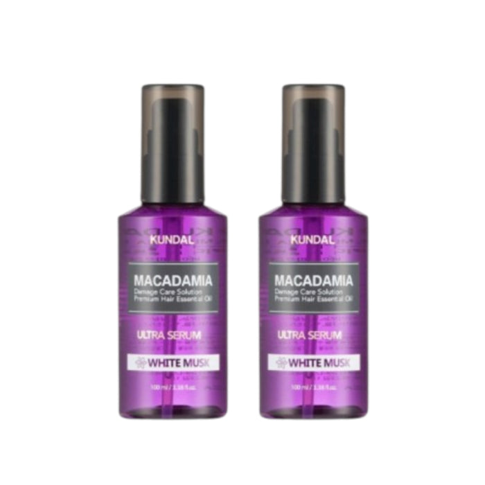 Wholesale KUNDAL - Macadamia Hair Serum - 100ml - DUO Set - White Musk | Carsha