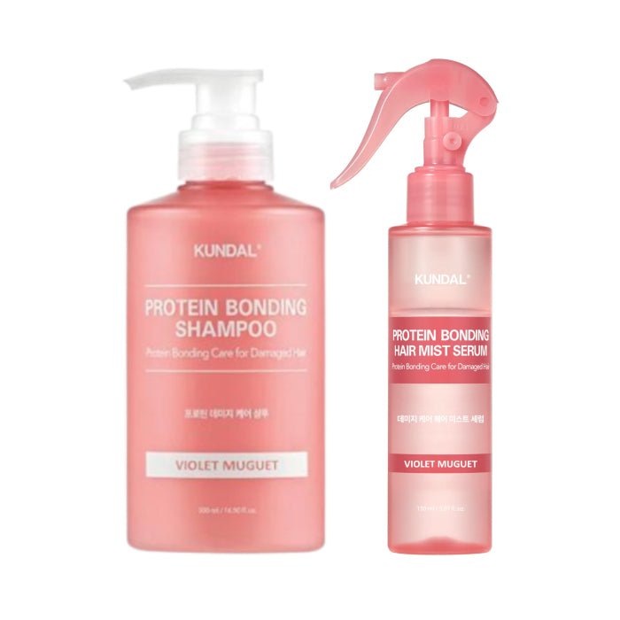 Wholesale KUNDAL - Protein Bonding Shampoo 500ml + Hair Mist 150ml Set - Violet Muguet | Carsha