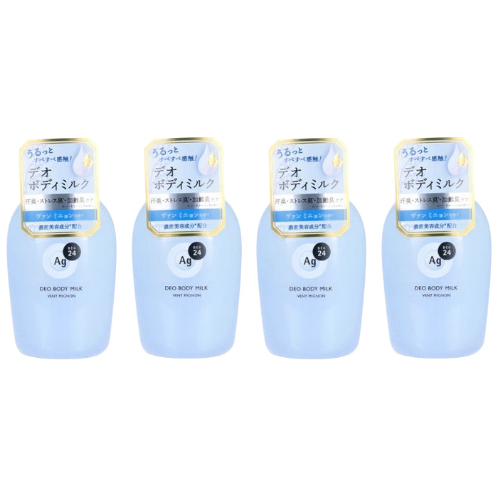 Wholesale Shiseido - Ag Deo 24 Deodorant Body Milk - 180ml - Vent Mignon 4ea Set | Carsha