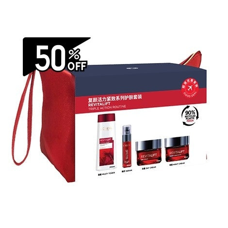 Loreal Paris Revitalift Triple Action Routine 50ml+50ml+30ml+200ml | Carsha Black Friday 50% OFF