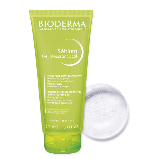 Bioderma 貝德瑪 Sebium Gel Moussant Actif 強效淨化潔面泡沫凝膠 200ml（有效期限：2024/12） | Carsha 批發