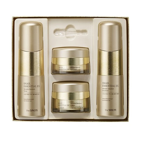 The Saem Snail Essnetial Ex Wrinkle Solution Set 3 Pcs | Carsha Black Friday 50% OFF