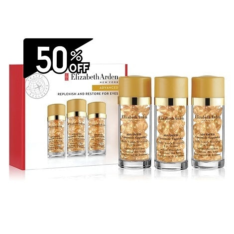 Elizabeth Arden Ceramide Capsule Daily Youth Restoring Eye Serum Trio (30ea X 3) | Carsha Black Friday 50% OFF