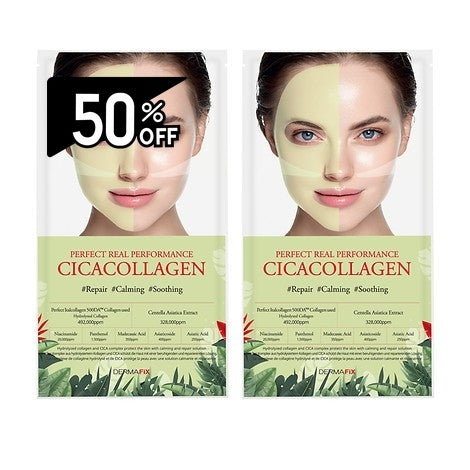 Dermafix Real Cica-collagen Mask (8 Sheets) 2set | Carsha Black Friday 50% OFF