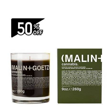 Malin+goetz Cannabis Candle   | Carsha Black Friday 50% OFF