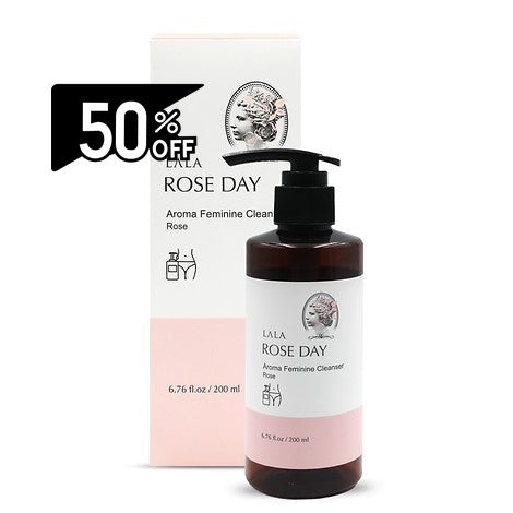 Lala Rose Day Aroma Feminine Cleanser 200ml Rose | Carsha Black Friday 50% OFF