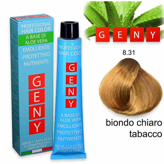 Wholesale Geny professional tintura 100 ml biondo chiaro tabacco 8.31 | Carsha