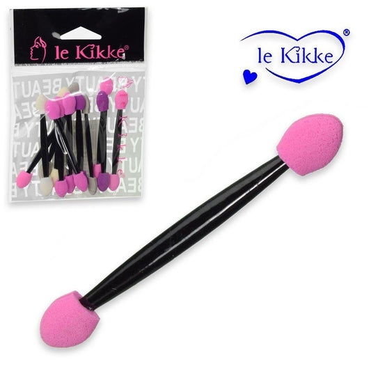 Le kikke set 12 pennelli ombretto spugnetta colorati