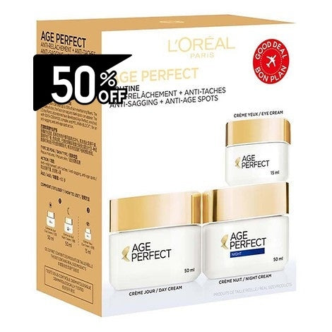 Loreal Paris Age Perfect Programme (eye Cream 15ml + Day Cream 50ml + Night Cream 50ml) - Anti-aging - Set | Carsha Black Friday 50% OFF