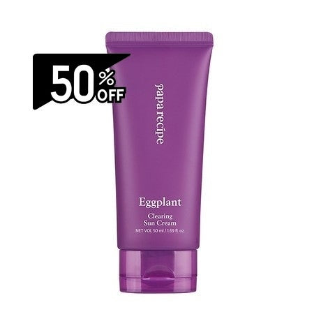 Paparecipe Eggplant Clearing Sun Cream 50ml | Carsha Black Friday 50% OFF