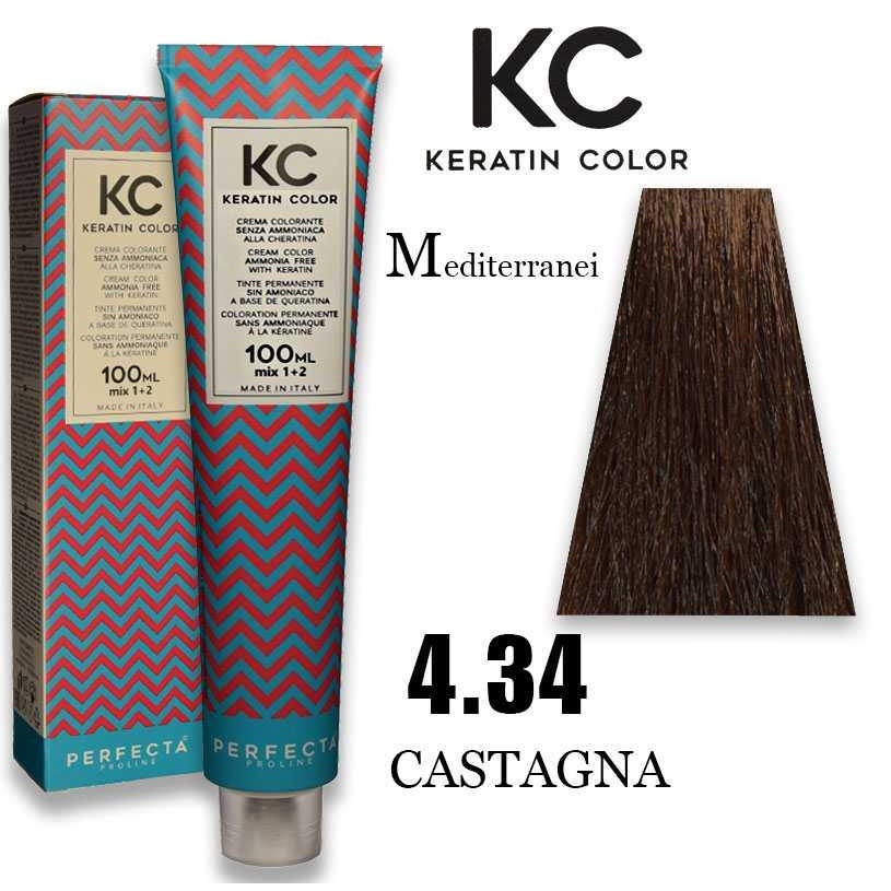Wholesale Kc keratin cream color 100 ml 4.34 | Carsha