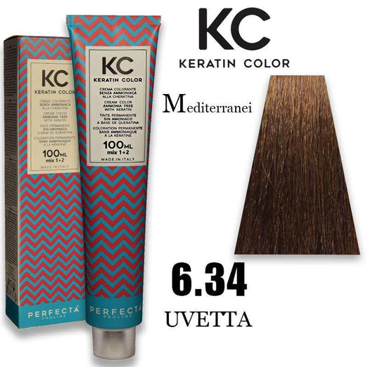 Kc keratin cream color 100 ml 6.34