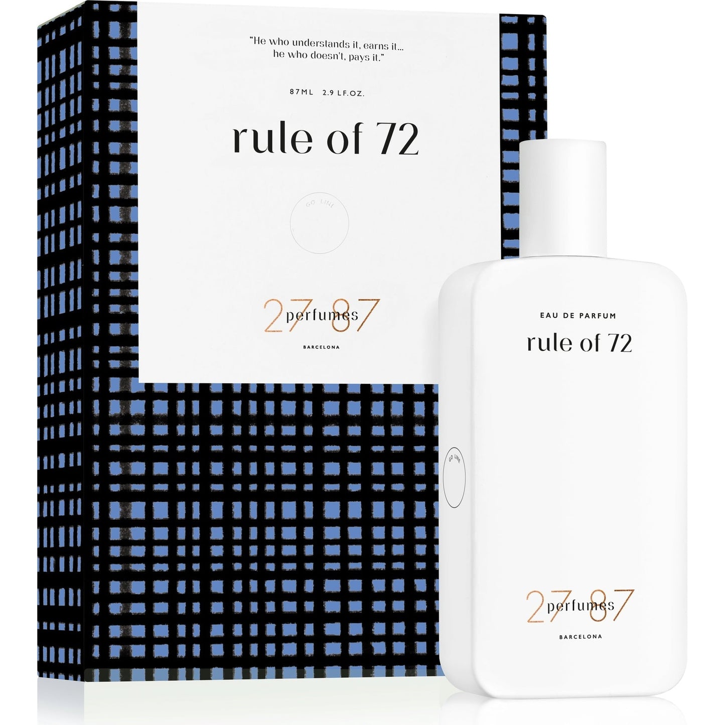 Wholesale 27 87 Rule of 72 Eau de Parfum unisex - 87 ml | Carsha