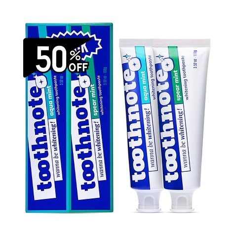 Toothnote Whitening Toothpaste 2ea Set 100g X2 | Carsha Black Friday 50% OFF