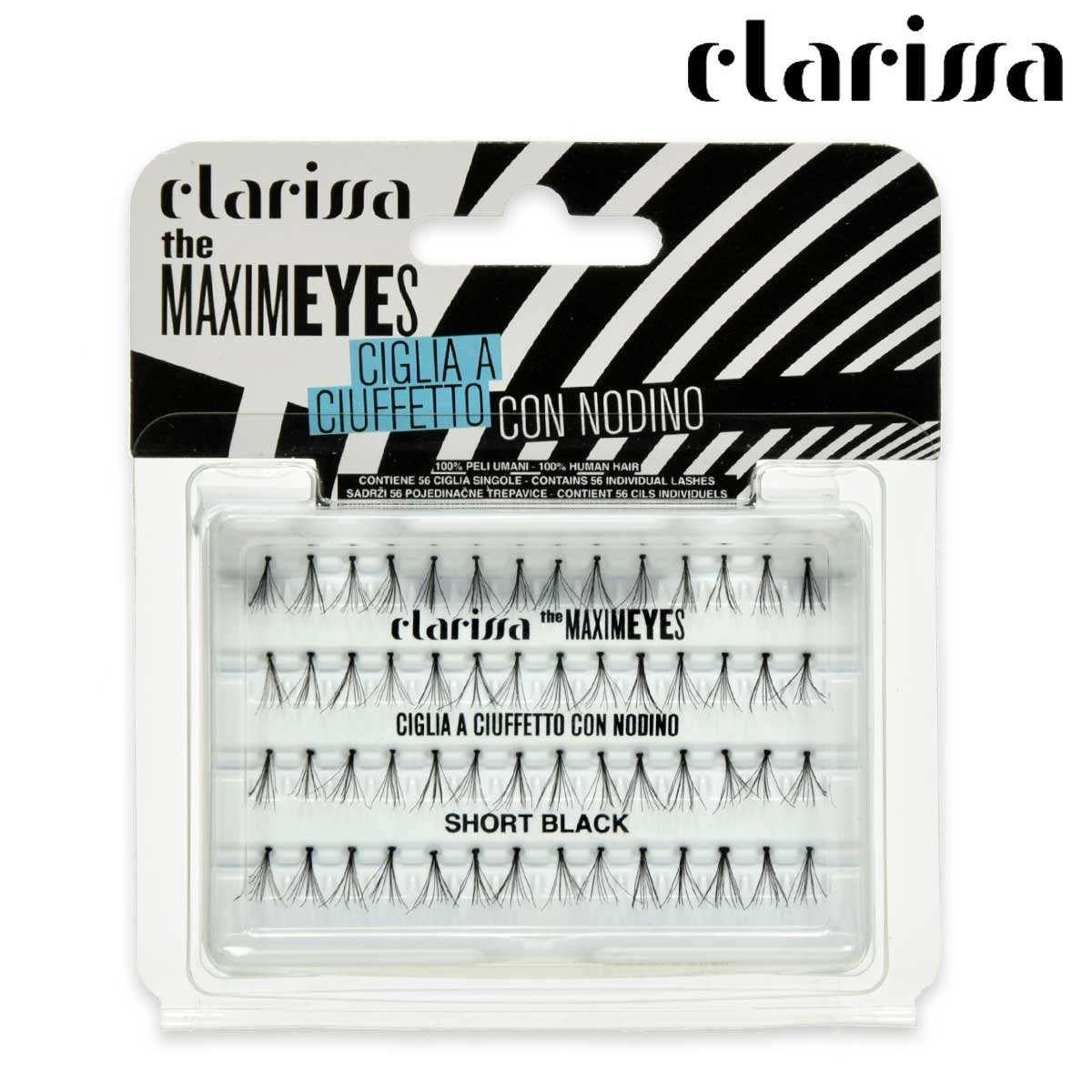 Wholesale Clarissa ciglia ciuffetto maximeyes nere short nodino | Carsha