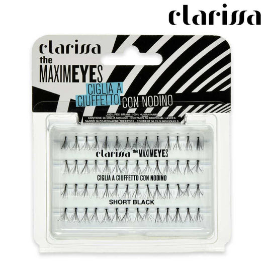 Wholesale Clarissa ciglia ciuffetto maximeyes nere short nodino | Carsha